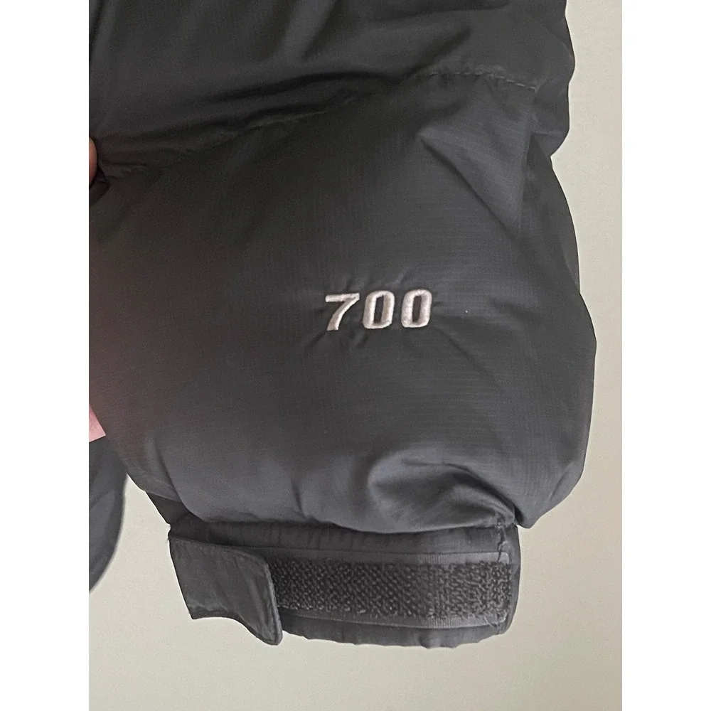 The North Face Nuptse 700 Puffer Jacket Mens XL Black Blue Excellent Down Coat